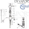 Ideal Standard Tratto Basin Mixer Bathroom Tap Spare Parts